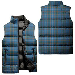 Scottish Bain Tartan Tartan Puffer Vest, Tartan Plaid Sleeveless Down Jacket Scottish Plaid Tartan Plaid - ScotsTee - scotstee.com