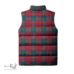 Scottish Auchinleck Clan Tartan Puffer Vest, Family Crest Plaid Sleeveless Down Jacket Scottish Plaid Tartan Plaid - ScotsTee - scotstee.com