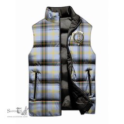 Scottish Bell Clan Tartan Puffer Vest, Family Crest Plaid Sleeveless Down Jacket Scottish Plaid Tartan Plaid - ScotsTee - scotstee.com