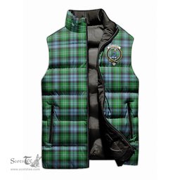 Scottish Arbuthnot Ancient Clan Tartan Puffer Vest, Family Crest Plaid Sleeveless Down Jacket Scottish Plaid Tartan Plaid - ScotsTee - scotstee.com
