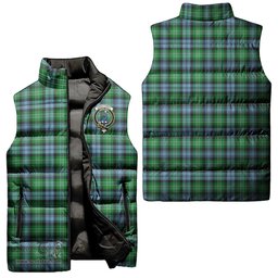 Scottish Arbuthnot Ancient Clan Tartan Puffer Vest, Family Crest Plaid Sleeveless Down Jacket Scottish Plaid Tartan Plaid - ScotsTee - scotstee.com