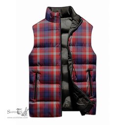 Scottish Ainslie Tartan Tartan Puffer Vest, Tartan Plaid Sleeveless Down Jacket Scottish Plaid Tartan Plaid - ScotsTee - scotstee.com