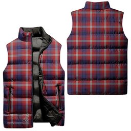 Scottish Ainslie Tartan Tartan Puffer Vest, Tartan Plaid Sleeveless Down Jacket Scottish Plaid Tartan Plaid - ScotsTee - scotstee.com