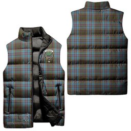 Scottish Anderson Clan Tartan Puffer Vest, Family Crest Plaid Sleeveless Down Jacket Scottish Plaid Tartan Plaid - ScotsTee - scotstee.com