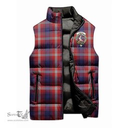 Scottish Ainslie Clan Tartan Puffer Vest, Family Crest Plaid Sleeveless Down Jacket Scottish Plaid Tartan Plaid - ScotsTee - scotstee.com