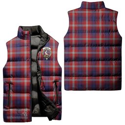 Scottish Ainslie Clan Tartan Puffer Vest, Family Crest Plaid Sleeveless Down Jacket Scottish Plaid Tartan Plaid - ScotsTee - scotstee.com