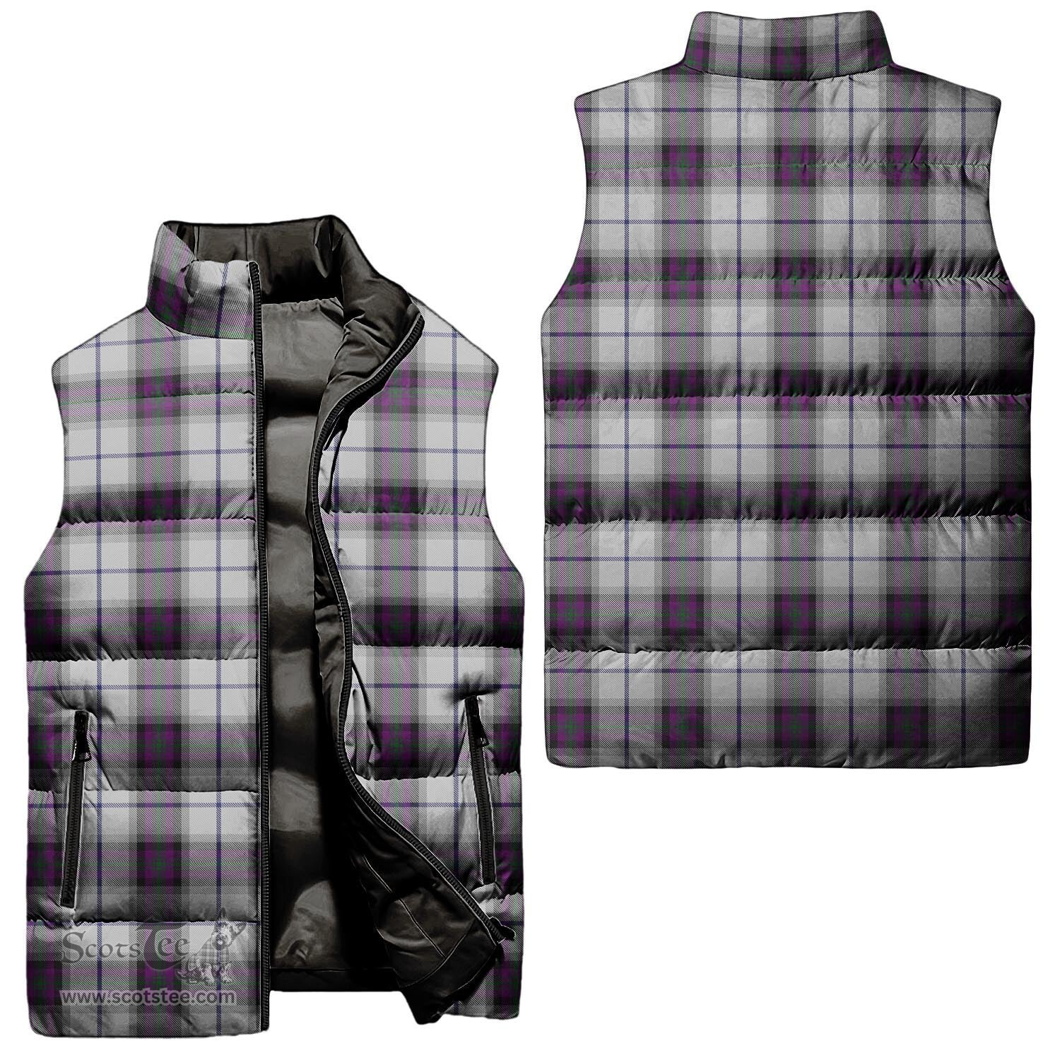 Scottish Alexander of Menstry Dress Tartan Tartan Puffer Vest, Tartan Plaid Sleeveless Down Jacket Scottish Plaid Tartan Plaid - ScotsTee - scotstee.com