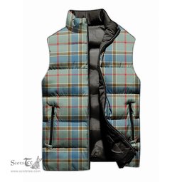 Scottish Balfour Blue Tartan Tartan Puffer Vest, Tartan Plaid Sleeveless Down Jacket Scottish Plaid Tartan Plaid - ScotsTee - scotstee.com