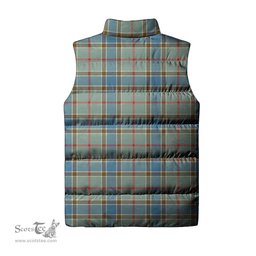 Scottish Balfour Blue Tartan Tartan Puffer Vest, Tartan Plaid Sleeveless Down Jacket Scottish Plaid Tartan Plaid - ScotsTee - scotstee.com