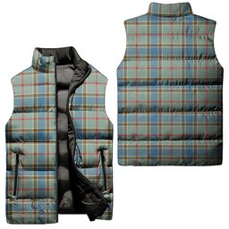 Scottish Balfour Blue Tartan Tartan Puffer Vest, Tartan Plaid Sleeveless Down Jacket Scottish Plaid Tartan Plaid - ScotsTee - scotstee.com