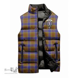 Scottish Balfour Modern Clan Tartan Puffer Vest, Family Crest Plaid Sleeveless Down Jacket Scottish Plaid Tartan Plaid - ScotsTee - scotstee.com