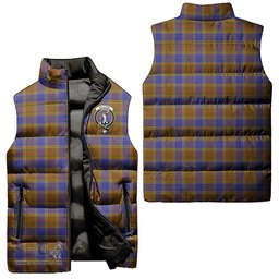 Scottish Balfour Modern Clan Tartan Puffer Vest, Family Crest Plaid Sleeveless Down Jacket Scottish Plaid Tartan Plaid - ScotsTee - scotstee.com