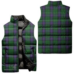 Scottish Armstrong Tartan Tartan Puffer Vest, Tartan Plaid Sleeveless Down Jacket Scottish Plaid Tartan Plaid - ScotsTee - scotstee.com