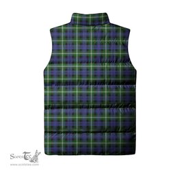 Scottish Baillie Modern Clan Tartan Puffer Vest, Family Crest Plaid Sleeveless Down Jacket Scottish Plaid Tartan Plaid - ScotsTee - scotstee.com