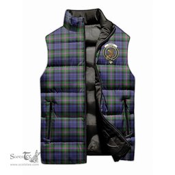 Scottish Baird Modern Clan Tartan Puffer Vest, Family Crest Plaid Sleeveless Down Jacket Scottish Plaid Tartan Plaid - ScotsTee - scotstee.com
