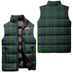 Scottish Armstrong Clan Tartan Puffer Vest, Family Crest Plaid Sleeveless Down Jacket Scottish Plaid Tartan Plaid - ScotsTee - scotstee.com