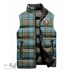 Scottish Cathcart Clan Tartan Puffer Vest, Family Crest Plaid Sleeveless Down Jacket Scottish Plaid Tartan Plaid - ScotsTee - scotstee.com