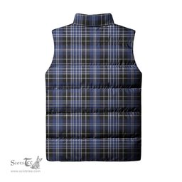 Scottish Clark (Lion) Clan Tartan Puffer Vest, Family Crest Plaid Sleeveless Down Jacket Scottish Plaid Tartan Plaid - ScotsTee - scotstee.com