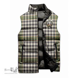 Scottish Burns Check Clan Tartan Puffer Vest, Family Crest Plaid Sleeveless Down Jacket Scottish Plaid Tartan Plaid - ScotsTee - scotstee.com