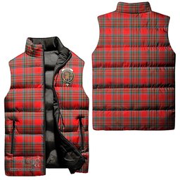 Scottish Binning Clan Tartan Puffer Vest, Family Crest Plaid Sleeveless Down Jacket Scottish Plaid Tartan Plaid - ScotsTee - scotstee.com