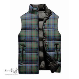 Scottish Cameron of Erracht Ancient Tartan Tartan Puffer Vest, Tartan Plaid Sleeveless Down Jacket Scottish Plaid Tartan Plaid - ScotsTee - scotstee.com