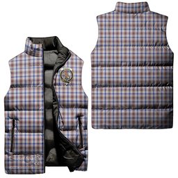 Scottish Boswell Clan Tartan Puffer Vest, Family Crest Plaid Sleeveless Down Jacket Scottish Plaid Tartan Plaid - ScotsTee - scotstee.com