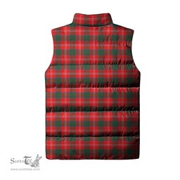 Scottish Chisholm Modern Clan Tartan Puffer Vest, Family Crest Plaid Sleeveless Down Jacket Scottish Plaid Tartan Plaid - ScotsTee - scotstee.com