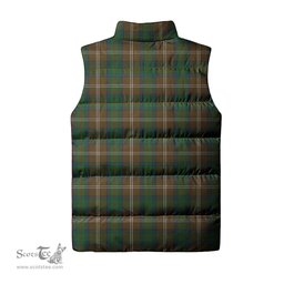 Scottish Chisholm Hunting Clan Tartan Puffer Vest, Family Crest Plaid Sleeveless Down Jacket Scottish Plaid Tartan Plaid - ScotsTee - scotstee.com