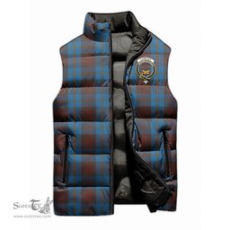 Scottish Cameron Hunting Clan Tartan Puffer Vest, Family Crest Plaid Sleeveless Down Jacket Scottish Plaid Tartan Plaid - ScotsTee - scotstee.com