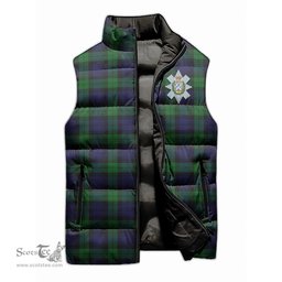 Scottish Black Watch Clan Tartan Puffer Vest, Family Crest Plaid Sleeveless Down Jacket Scottish Plaid Tartan Plaid - ScotsTee - scotstee.com