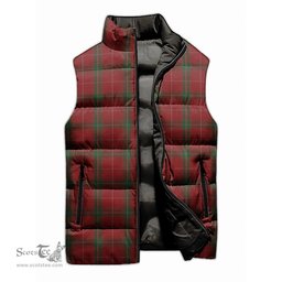 Scottish Carruthers Tartan Tartan Puffer Vest, Tartan Plaid Sleeveless Down Jacket Scottish Plaid Tartan Plaid - ScotsTee - scotstee.com