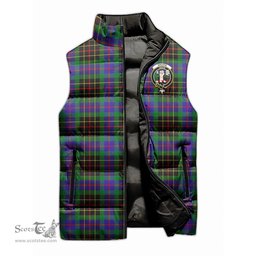 Scottish Brodie Hunting Modern Clan Tartan Puffer Vest, Family Crest Plaid Sleeveless Down Jacket Scottish Plaid Tartan Plaid - ScotsTee - scotstee.com