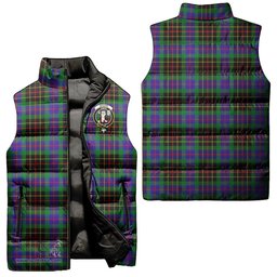 Scottish Brodie Hunting Modern Clan Tartan Puffer Vest, Family Crest Plaid Sleeveless Down Jacket Scottish Plaid Tartan Plaid - ScotsTee - scotstee.com