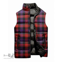 Scottish Broun Modern Tartan Tartan Puffer Vest, Tartan Plaid Sleeveless Down Jacket Scottish Plaid Tartan Plaid - ScotsTee - scotstee.com