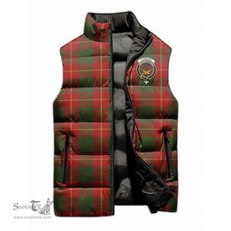 Scottish Cameron Clan Tartan Puffer Vest, Family Crest Plaid Sleeveless Down Jacket Scottish Plaid Tartan Plaid - ScotsTee - scotstee.com