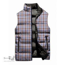 Scottish Boswell Tartan Tartan Puffer Vest, Tartan Plaid Sleeveless Down Jacket Scottish Plaid Tartan Plaid - ScotsTee - scotstee.com
