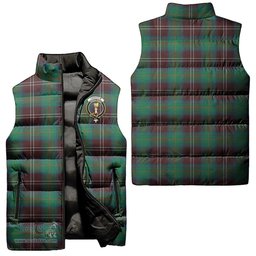 Scottish Chisholm Hunting Ancient Clan Tartan Puffer Vest, Family Crest Plaid Sleeveless Down Jacket Scottish Plaid Tartan Plaid - ScotsTee - scotstee.com