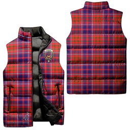 Scottish Cameron of Lochiel Modern Clan Tartan Puffer Vest, Family Crest Plaid Sleeveless Down Jacket Scottish Plaid Tartan Plaid - ScotsTee - scotstee.com