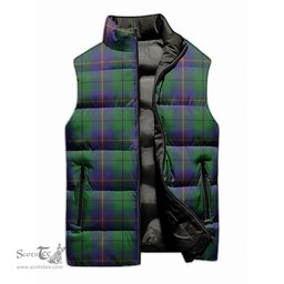 Scottish Carmichael Tartan Tartan Puffer Vest, Tartan Plaid Sleeveless Down Jacket Scottish Plaid Tartan Plaid - ScotsTee - scotstee.com