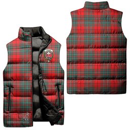 Scottish Cheyne Clan Tartan Puffer Vest, Family Crest Plaid Sleeveless Down Jacket Scottish Plaid Tartan Plaid - ScotsTee - scotstee.com