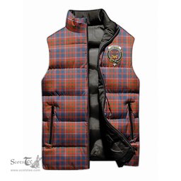 Scottish Cameron of Lochiel Ancient Clan Tartan Puffer Vest, Family Crest Plaid Sleeveless Down Jacket Scottish Plaid Tartan Plaid - ScotsTee - scotstee.com