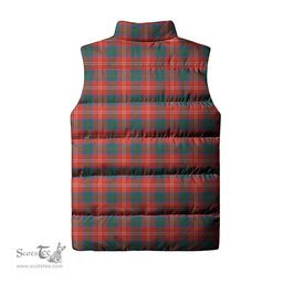 Scottish Chisholm Ancient Tartan Tartan Puffer Vest, Tartan Plaid Sleeveless Down Jacket Scottish Plaid Tartan Plaid - ScotsTee - scotstee.com