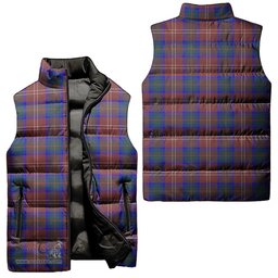 Scottish Chisholm Hunting Modern Tartan Tartan Puffer Vest, Tartan Plaid Sleeveless Down Jacket Scottish Plaid Tartan Plaid - ScotsTee - scotstee.com