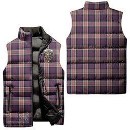 Scottish Carnegie Clan Tartan Puffer Vest, Family Crest Plaid Sleeveless Down Jacket Scottish Plaid Tartan Plaid - ScotsTee - scotstee.com
