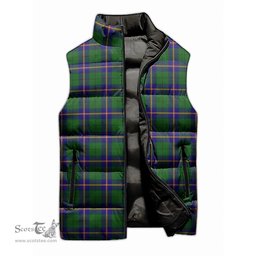 Scottish Carmichael Modern Tartan Tartan Puffer Vest, Tartan Plaid Sleeveless Down Jacket Scottish Plaid Tartan Plaid - ScotsTee - scotstee.com