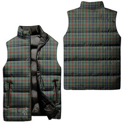 Scottish Bisset Tartan Tartan Puffer Vest, Tartan Plaid Sleeveless Down Jacket Scottish Plaid Tartan Plaid - ScotsTee - scotstee.com