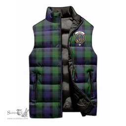Scottish Blair Clan Tartan Puffer Vest, Family Crest Plaid Sleeveless Down Jacket Scottish Plaid Tartan Plaid - ScotsTee - scotstee.com