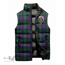 Scottish Calder Modern Clan Tartan Puffer Vest, Family Crest Plaid Sleeveless Down Jacket Scottish Plaid Tartan Plaid - ScotsTee - scotstee.com