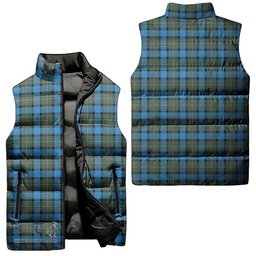 Scottish Fergusson Ancient Tartan Tartan Puffer Vest, Tartan Plaid Sleeveless Down Jacket Scottish Plaid Tartan Plaid - ScotsTee - scotstee.com