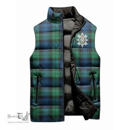 Scottish Black Watch Ancient Clan Tartan Puffer Vest, Family Crest Plaid Sleeveless Down Jacket Scottish Plaid Tartan Plaid - ScotsTee - scotstee.com